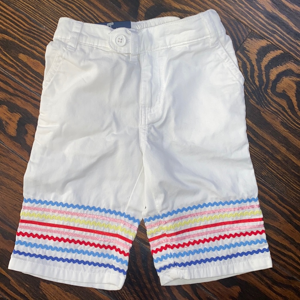 NWT VINTAGE BABY GAP WHITE CAPRI PANTS
